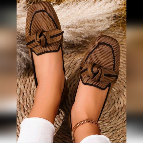 Square-Toe Flat Loafers, Casual Shoes For All Seasons - Picture 1 of 5